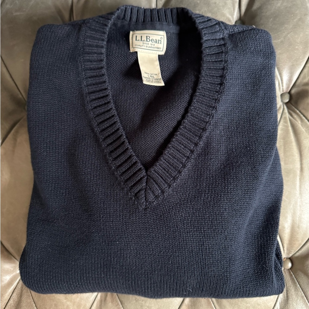 L.L. Bean Men's Navy Sweater